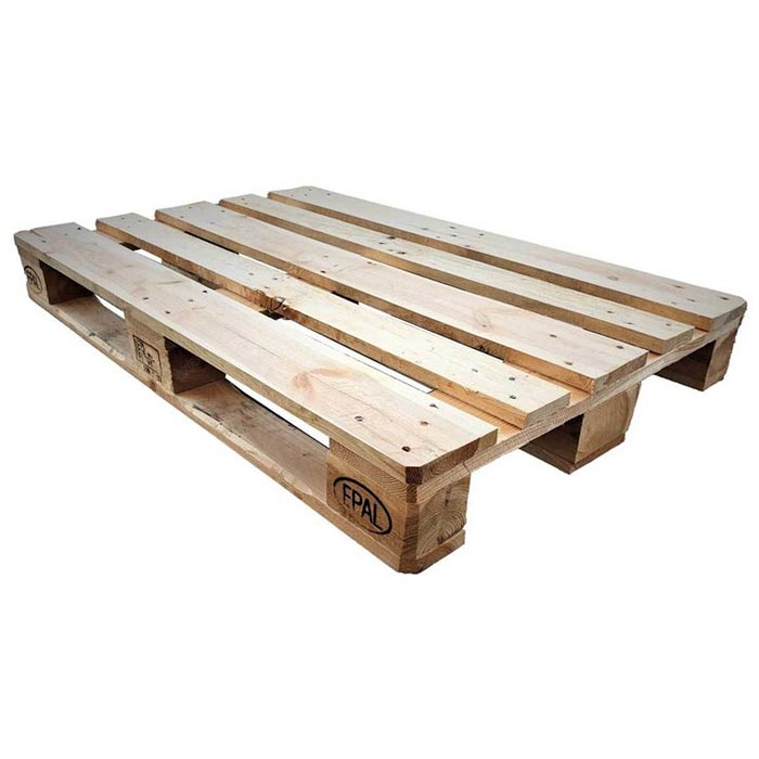 Europalette Klasse A neuwertig, hell (1200 × 800 mm)